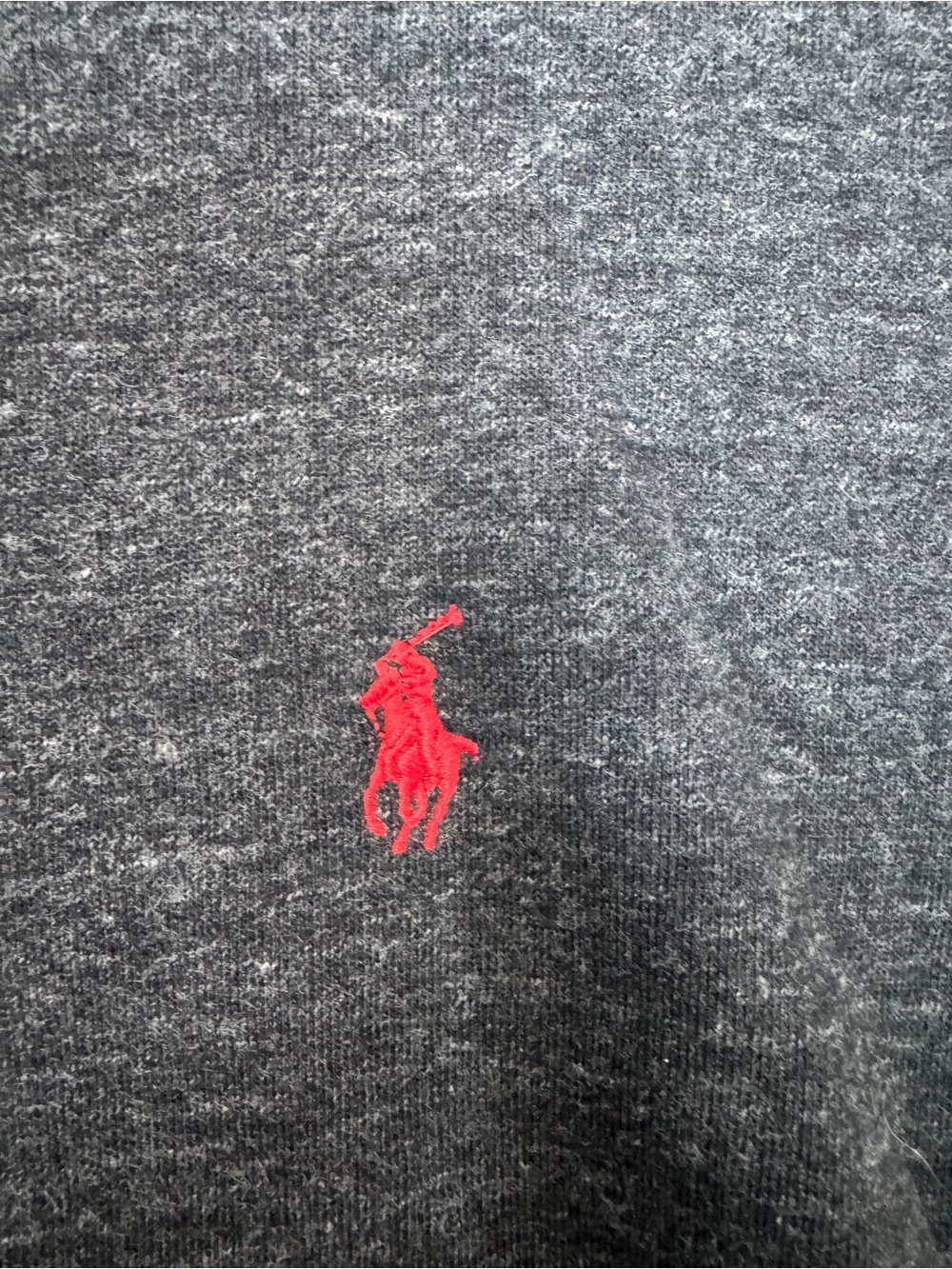 Ralph Lauren Men's Heather Gray Crewneck Sweater - Picture 3 of 6